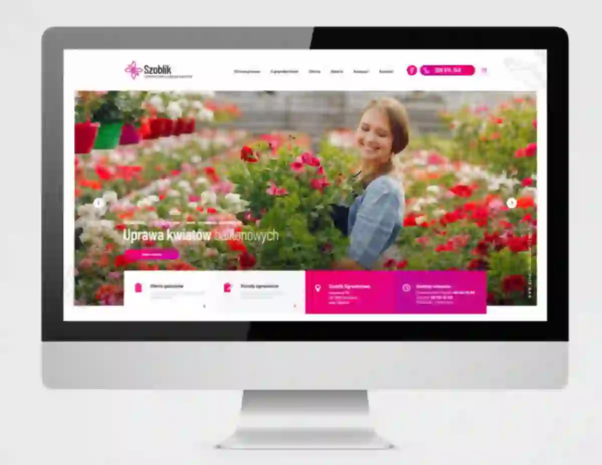 projektowanie stron www i pozycjonowanie dla firmy ogrodniczej szoblik zbigniew z miasta bielsko